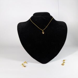 Conjunto Mini Coração Rosa