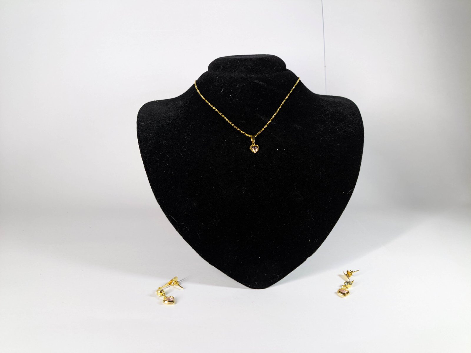 Conjunto Mini Coração Rosa