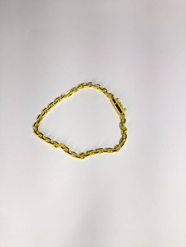 Pulseira Cadeado Quina 4MM