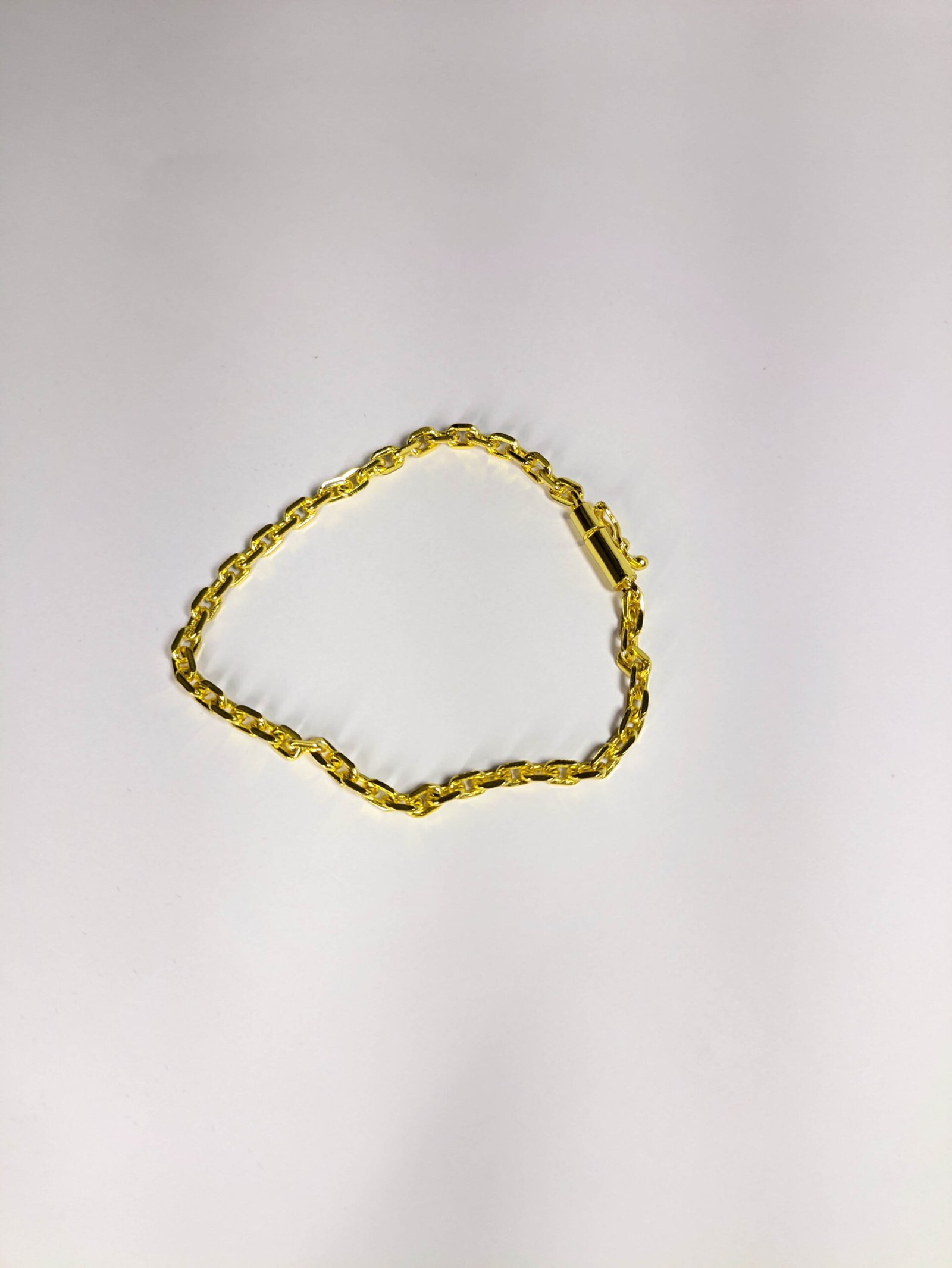 Pulseira Cadeado Quina 4MM